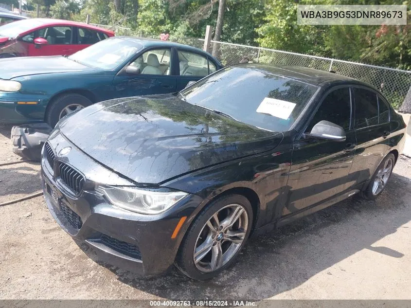 2013 BMW 335I xDrive VIN: WBA3B9G53DNR89673 Lot: 40092763