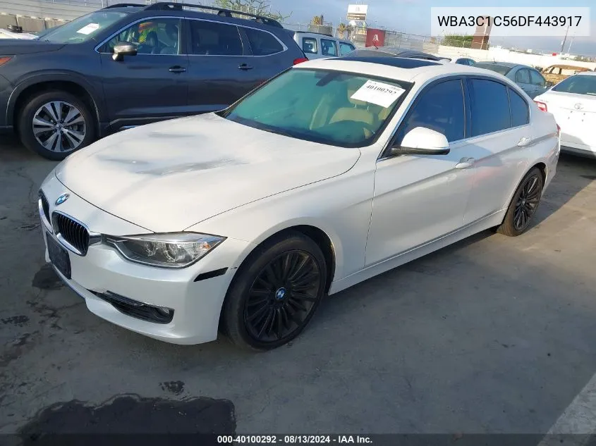 2013 BMW 328I VIN: WBA3C1C56DF443917 Lot: 40100292