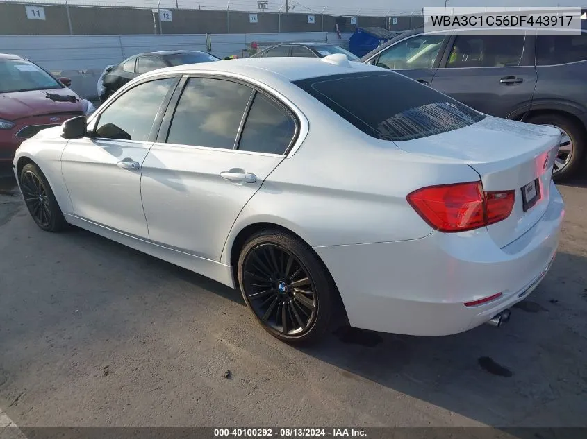 2013 BMW 328I VIN: WBA3C1C56DF443917 Lot: 40100292