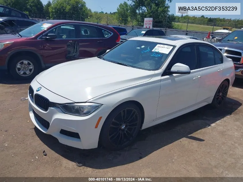 2013 BMW 328I VIN: WBA3A5C52DF353239 Lot: 40101745