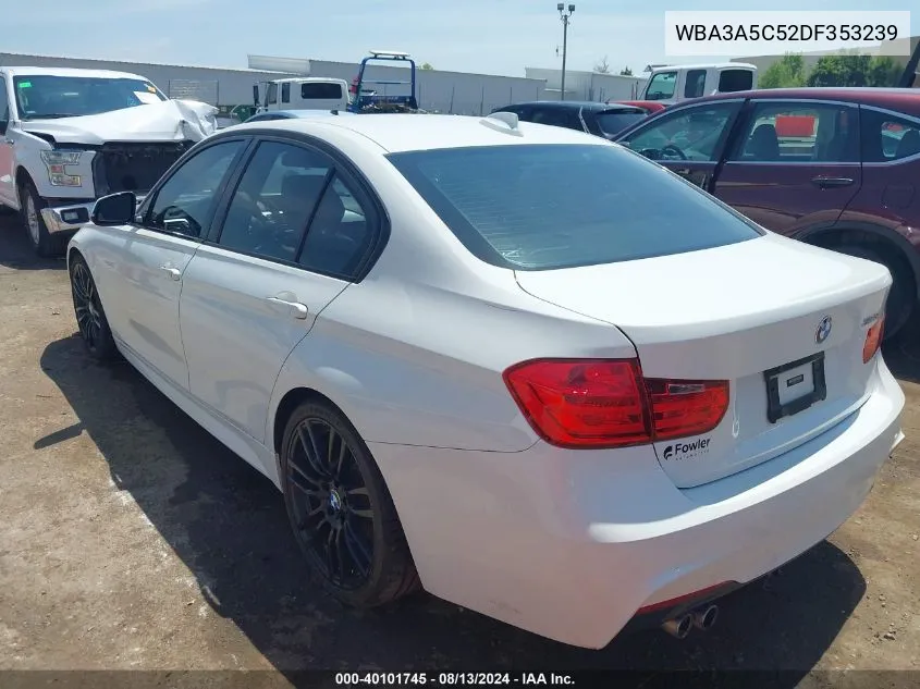 2013 BMW 328I VIN: WBA3A5C52DF353239 Lot: 40101745