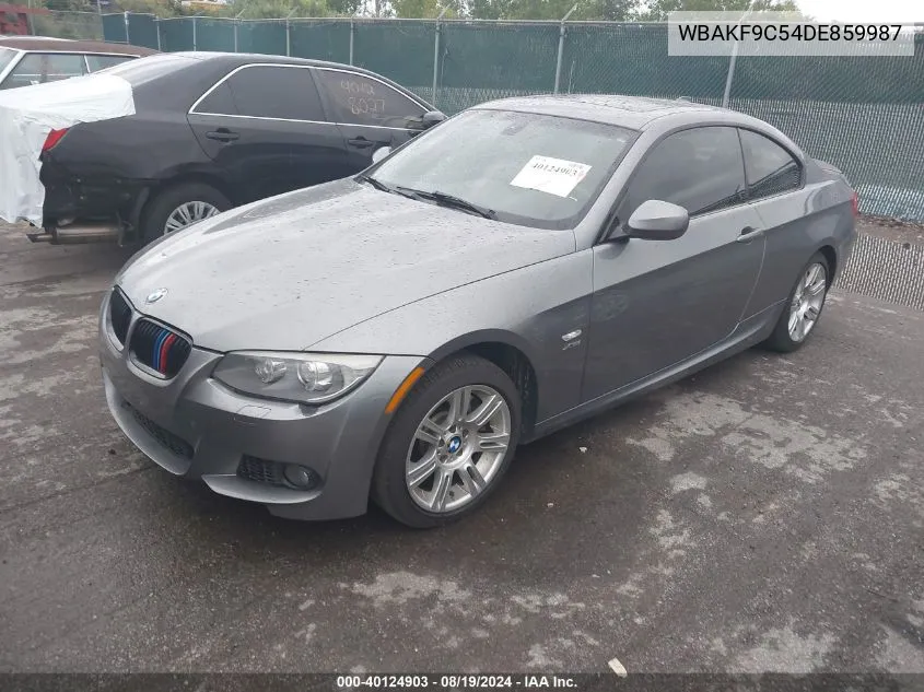 2013 BMW 335I xDrive VIN: WBAKF9C54DE859987 Lot: 40124903