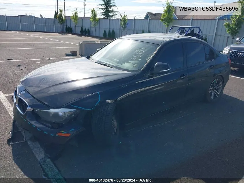 2013 BMW 328I I Sulev VIN: WBA3C1C53DF436696 Lot: 40132476