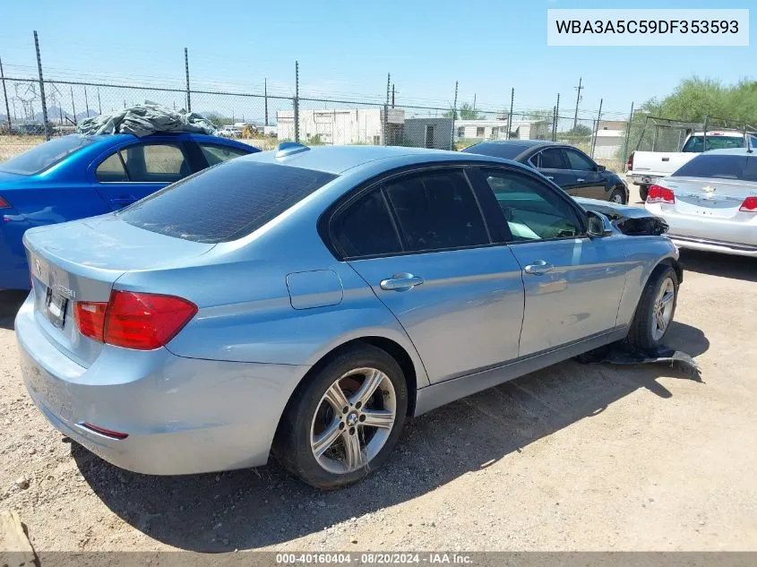 2013 BMW 3 Series 328I VIN: WBA3A5C59DF353593 Lot: 40160404