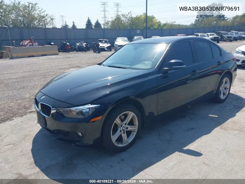 2013 BMW 328I xDrive VIN: WBA3B3G53DNR79691 Lot: 40189221