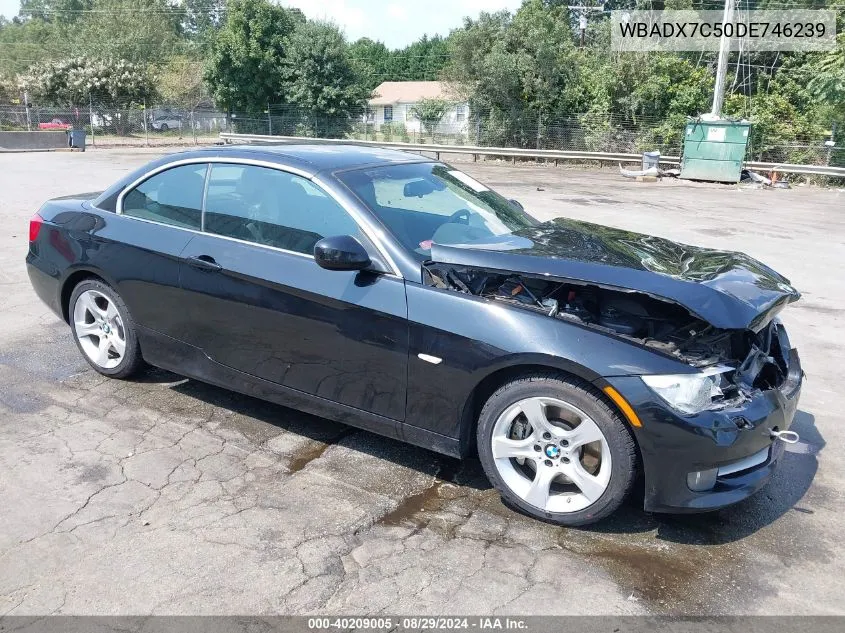 2013 BMW 335I VIN: WBADX7C50DE746239 Lot: 40209005