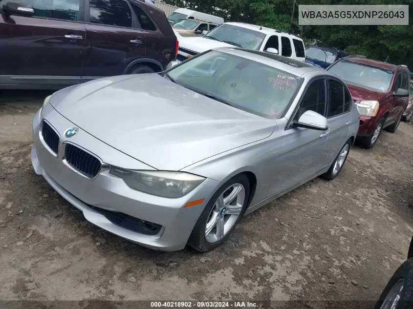 2013 BMW 328I VIN: WBA3A5G5XDNP26043 Lot: 40218902