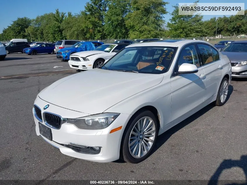 2013 BMW 328I xDrive VIN: WBA3B5C59DF592493 Lot: 40236736