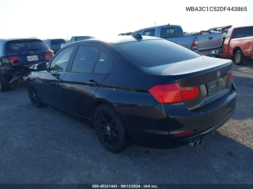 2013 BMW 328I VIN: WBA3C1C52DF443865 Lot: 40321443