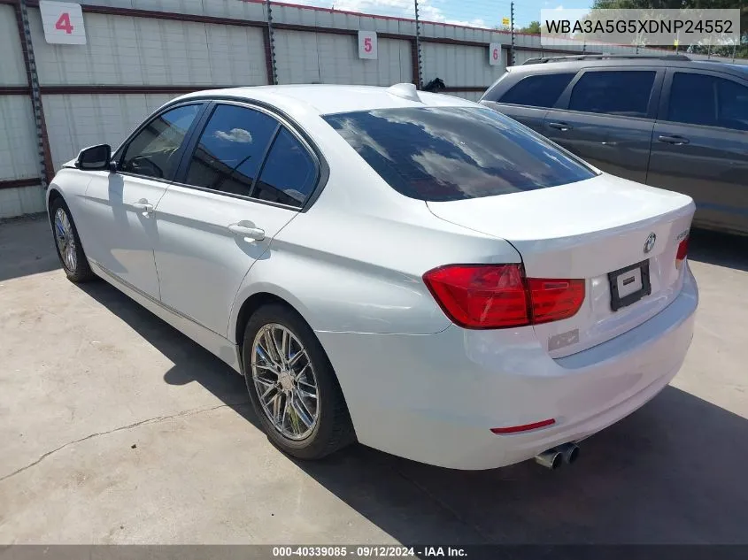 2013 BMW 328I VIN: WBA3A5G5XDNP24552 Lot: 40339085