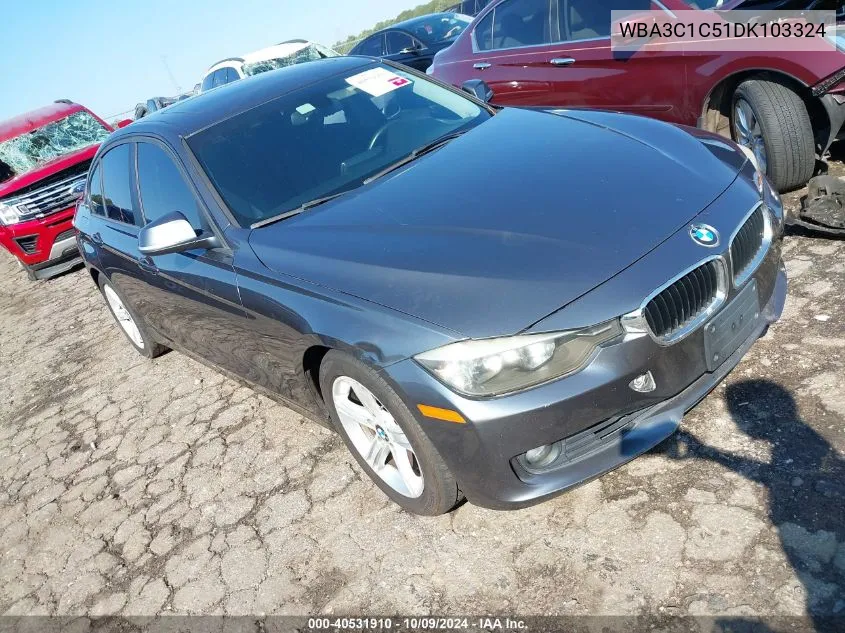 WBA3C1C51DK103324 2013 BMW 328 I Sulev