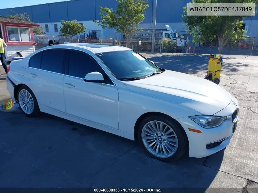 2013 BMW 328I VIN: WBA3C1C57DF437849 Lot: 40608333