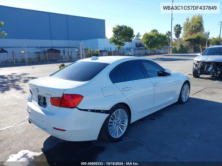 2013 BMW 328I VIN: WBA3C1C57DF437849 Lot: 40608333