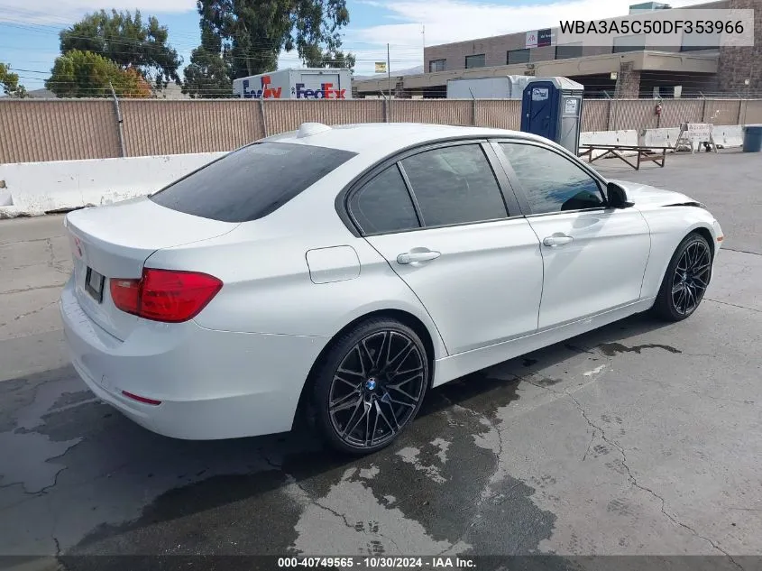 2013 BMW 328I VIN: WBA3A5C50DF353966 Lot: 40749565