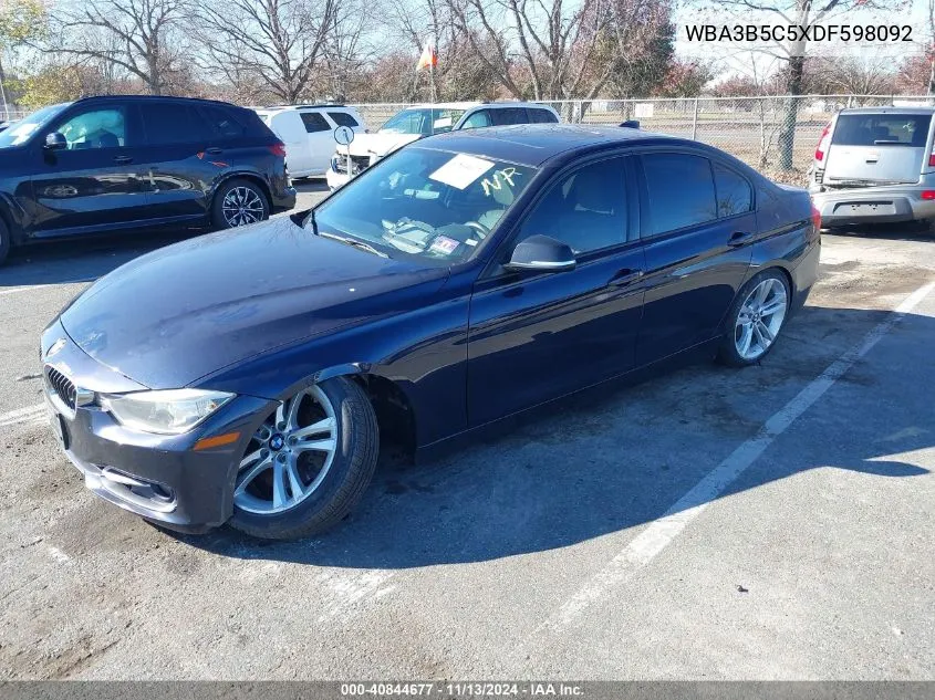 2013 BMW 328I xDrive VIN: WBA3B5C5XDF598092 Lot: 40844677