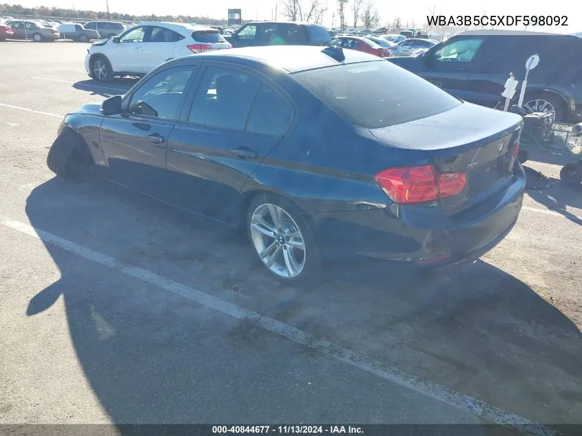 2013 BMW 328I xDrive VIN: WBA3B5C5XDF598092 Lot: 40844677