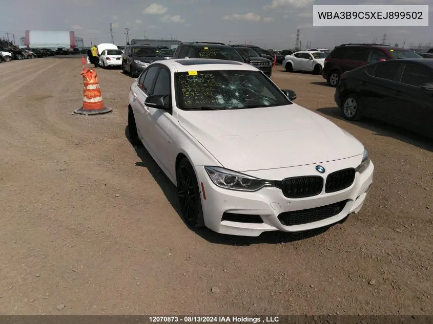 2014 BMW 335 Xi VIN: WBA3B9C5XEJ899502 Lot: 12070873