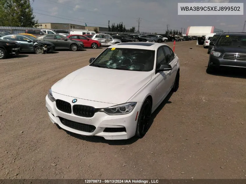 2014 BMW 335 Xi VIN: WBA3B9C5XEJ899502 Lot: 12070873