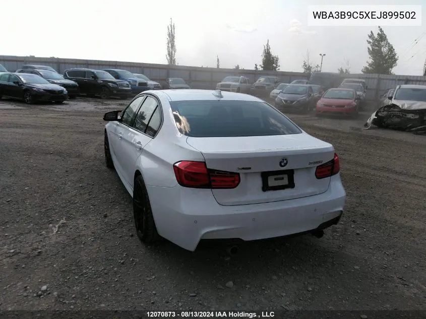 2014 BMW 335 Xi VIN: WBA3B9C5XEJ899502 Lot: 12070873