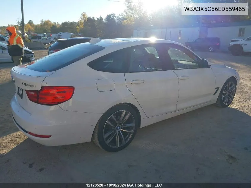 2014 BMW 3 Series Gran Turismo VIN: WBA3X5C56ED559465 Lot: 12120520