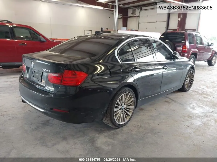 2014 BMW 328I xDrive VIN: WBA3B3G52ENR83605 Lot: 39684758