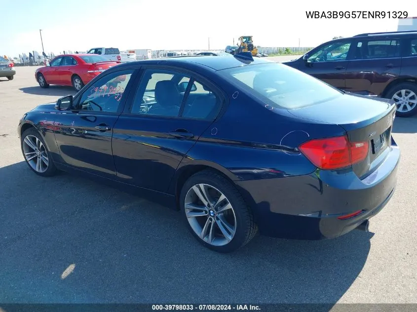 2014 BMW 335I xDrive VIN: WBA3B9G57ENR91329 Lot: 39798033