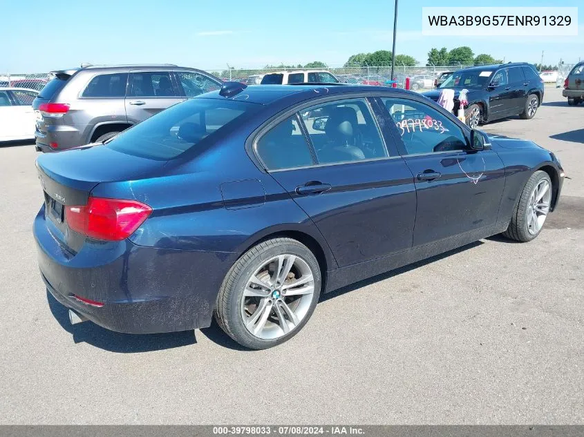 2014 BMW 335I xDrive VIN: WBA3B9G57ENR91329 Lot: 39798033