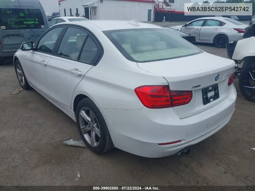 2014 BMW 328I xDrive VIN: WBA3B5C52EP542742 Lot: 39902850