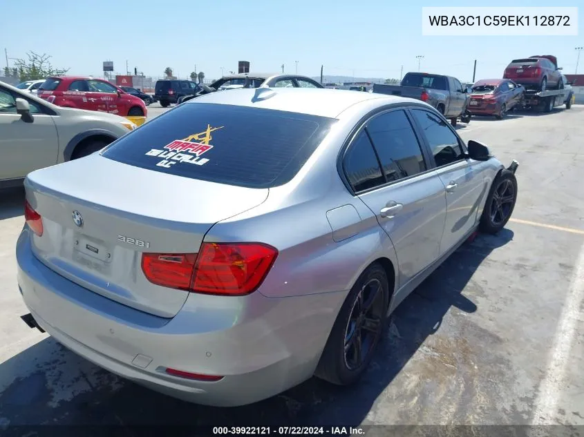 2014 BMW 328I VIN: WBA3C1C59EK112872 Lot: 39922121