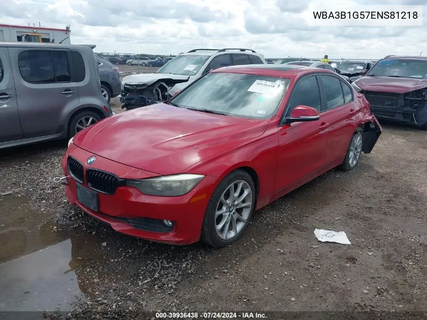 2014 BMW 320I VIN: WBA3B1G57ENS81218 Lot: 39936438