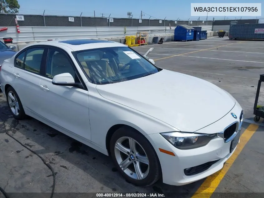 2014 BMW 328I VIN: WBA3C1C51EK107956 Lot: 40012914