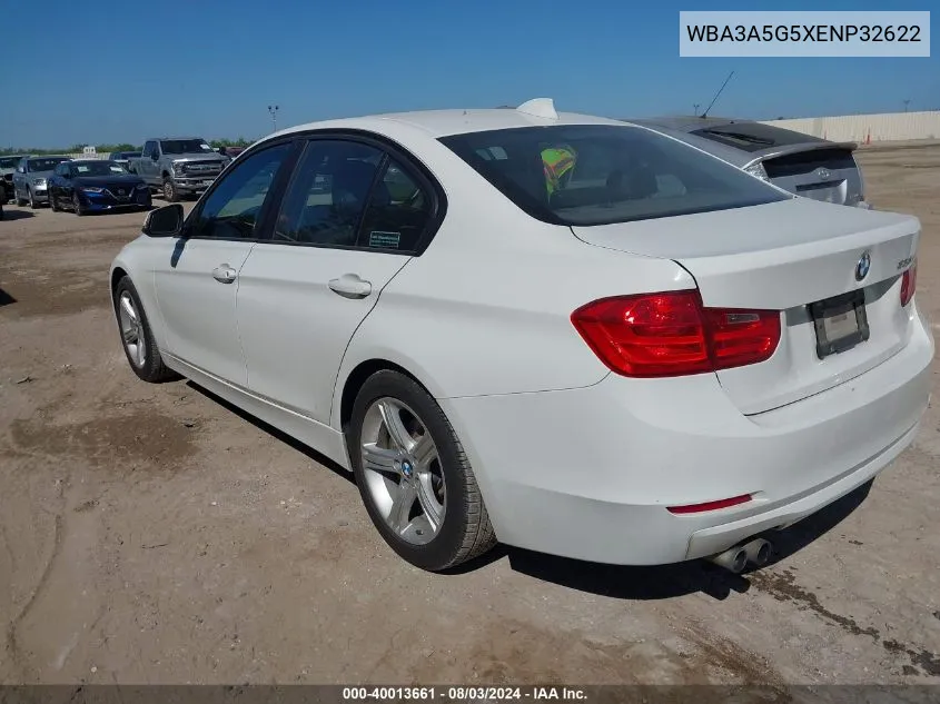 2014 BMW 328I VIN: WBA3A5G5XENP32622 Lot: 40013661