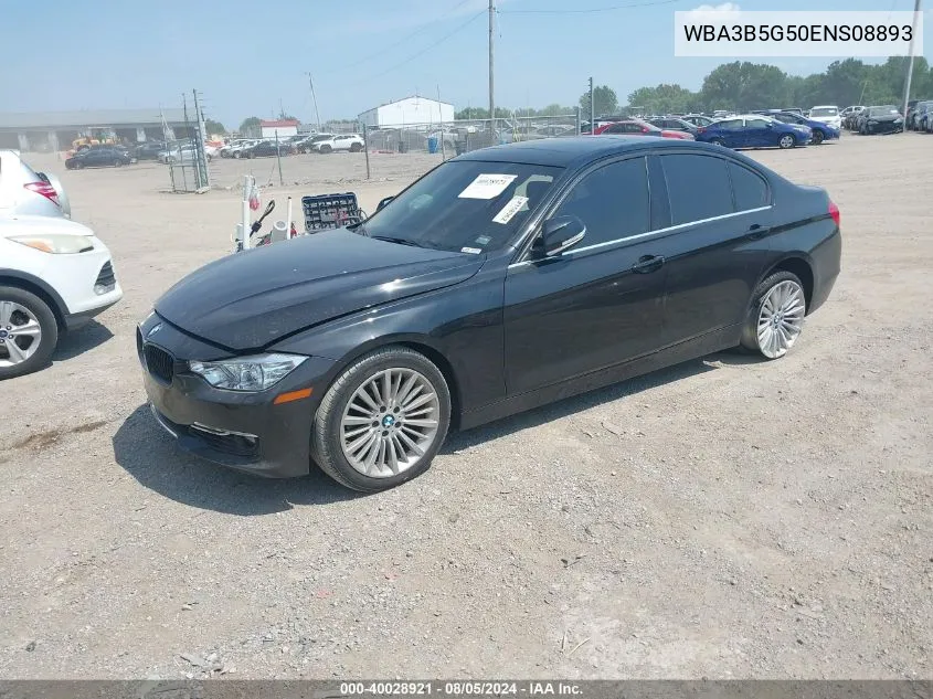 2014 BMW 328I xDrive VIN: WBA3B5G50ENS08893 Lot: 40028921