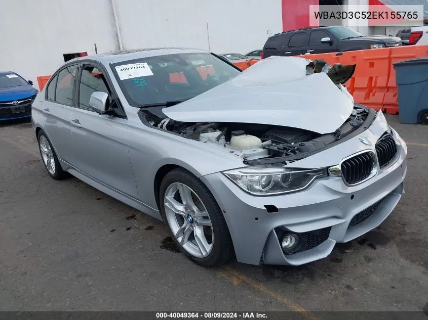 2014 BMW 328D VIN: WBA3D3C52EK155765 Lot: 40049364