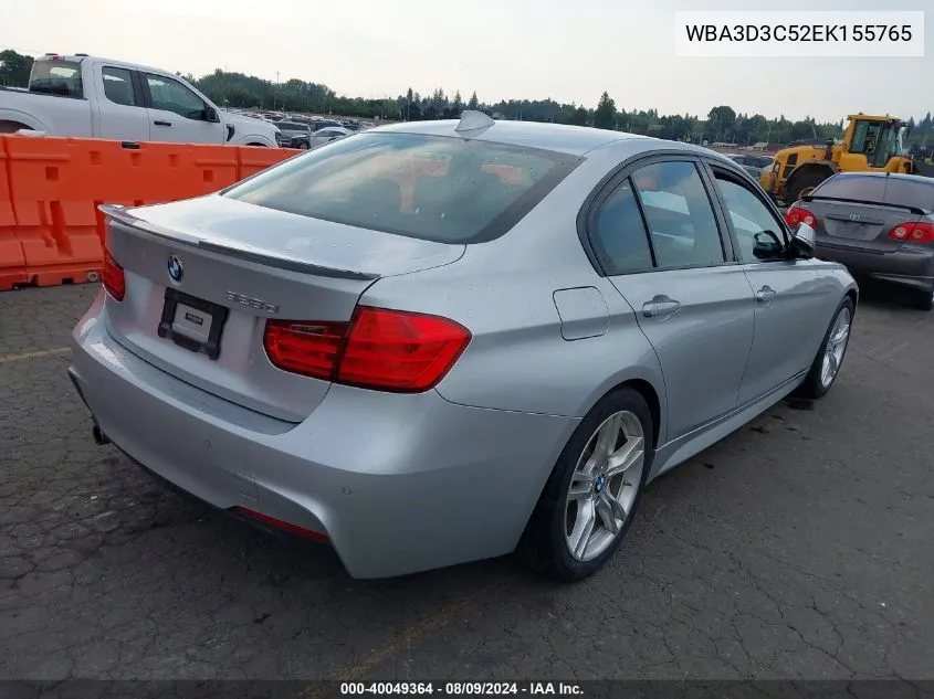 2014 BMW 328D VIN: WBA3D3C52EK155765 Lot: 40049364