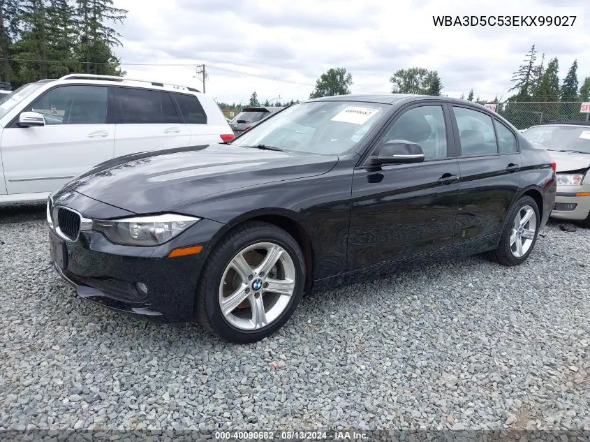 2014 BMW 328D xDrive VIN: WBA3D5C53EKX99027 Lot: 40090682