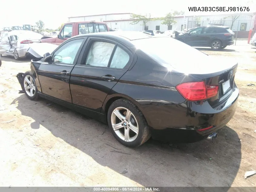 2014 BMW 328I xDrive VIN: WBA3B3C58EJ981676 Lot: 40094906