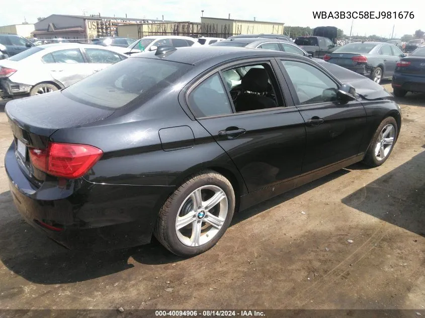 2014 BMW 328I xDrive VIN: WBA3B3C58EJ981676 Lot: 40094906