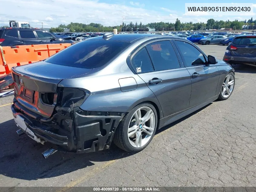 WBA3B9G51ENR92430 2014 BMW 335I xDrive