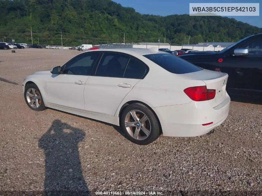 2014 BMW 328I xDrive VIN: WBA3B5C51EP542103 Lot: 40113663