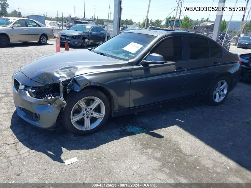 2014 BMW 328D VIN: WBA3D3C52EK155720 Lot: 40126623