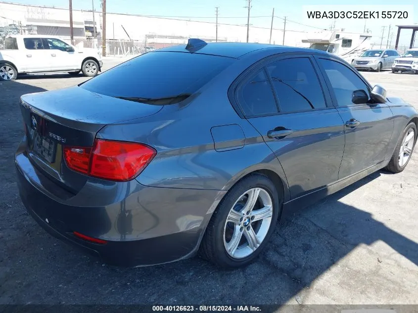 2014 BMW 328D VIN: WBA3D3C52EK155720 Lot: 40126623