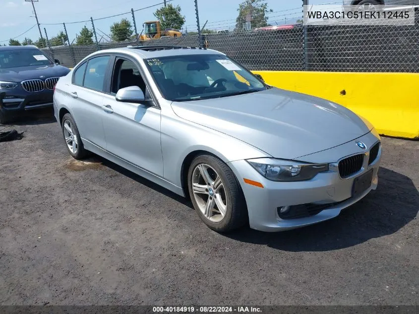 2014 BMW 328I VIN: WBA3C1C51EK112445 Lot: 40184919