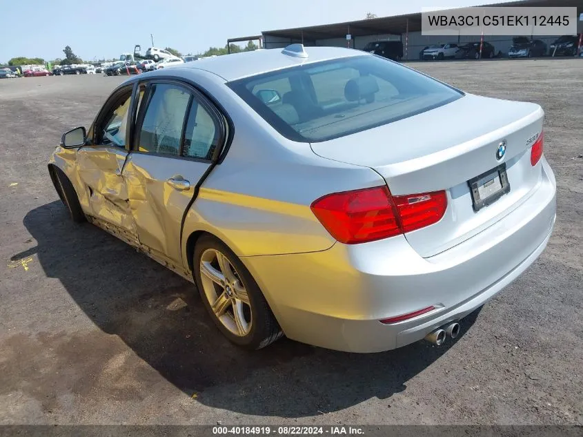 2014 BMW 328I VIN: WBA3C1C51EK112445 Lot: 40184919