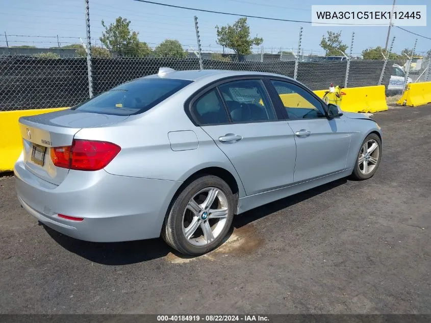 2014 BMW 328I VIN: WBA3C1C51EK112445 Lot: 40184919