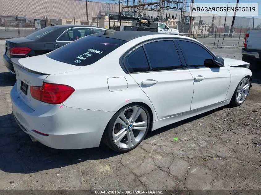 2014 BMW 335I VIN: WBA3A9G59ENS65619 Lot: 40210167