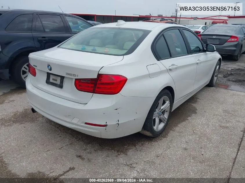 2014 BMW 320I xDrive VIN: WBA3C3G53ENS67163 Lot: 40262569