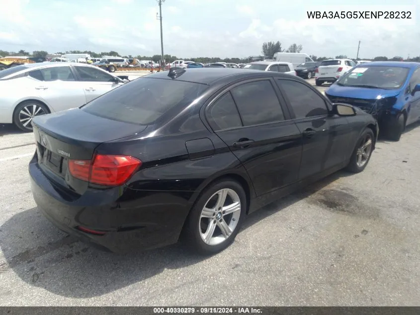 2014 BMW 328I VIN: WBA3A5G5XENP28232 Lot: 40330279