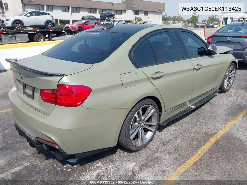 2014 BMW 328I VIN: WBA3C1C50EK113425 Lot: 40339332