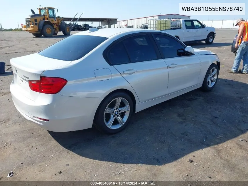 2014 BMW 320I VIN: WBA3B1G55ENS78740 Lot: 40546916